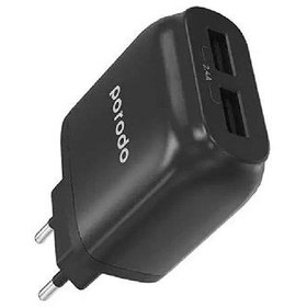 تصویر شارژر پرودو PD- 0203EU Dual Port Wall Charger 2.4A PD- 0203EU Dual Port Wall Charger 2.4A