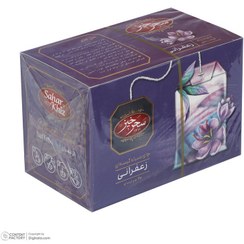 تصویر چای سیاه کیسه ای زعفرانی سحرخیز (20عددی) 