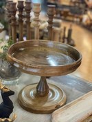 تصویر میوه خوری چوبی پایه دار 