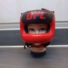 تصویر کلاه بوکس چرم اتل دار اورجینال UFC 