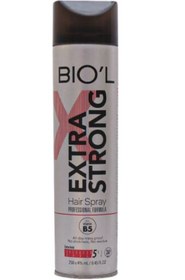 تصویر اسپری حالت دهنده مو بیول BIOˊL مدل EXtra Strong حجم 500میلی لیتر 