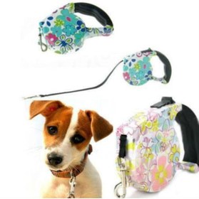 تصویر قلاده متری سگ و گربه ۵ متری طرحدار sj - شماره 03 Retractable Dog Leash 5m