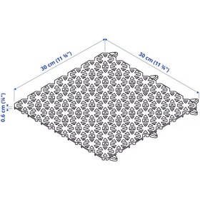 تصویر کف پوش ایکیا مدل ALTAPPEN پک 9 عددی IKEA ALTAPPEN Floor decking
