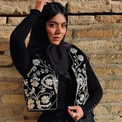 تصویر جلیقه مشکی نقره ای جدید 