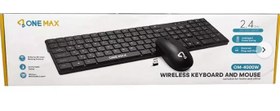 تصویر کیبورد و ماوس بی سیم وان مکس مدل OM-4000W One Max Keybord&Mouse WL