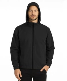 تصویر سویشرت بادگیر مشکی 