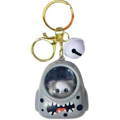 تصویر جا کلیدی چراغ دار طرح گربه و خرس 