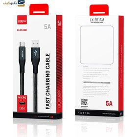 تصویر کابل میکرو یو اس بی هیسکا مدل LX-851AM طول 1.2 متر Hiska LX-851AM USB to MicroUSB Cable 1.2m