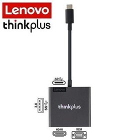 تصویر هاب تایپ C لنوو Thinkplus TPOHC407 پشتیبانی از 4K 