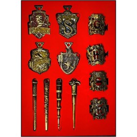 تصویر مجموعه اکسسوری فلزی هری پاتر 