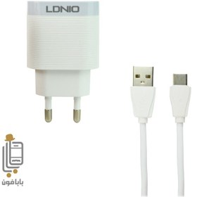 تصویر شارژر دیواری الدینیو مدل A303Q با کابل USB-C ظرفیت ۱۸ وات 