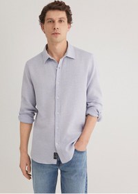 تصویر پیراهن مردانه آبی ماویMavi | 211390 اورجینال 