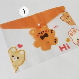 تصویر پوشه دکمه دار فانتزی A4 