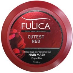 تصویر ماسك مو تقویت كننده و نرم كننده موی قرمز 300 میلی لیتر فولیكا ا Fulica Cutest Red Hair Mask Fulica Cutest Red Hair Mask