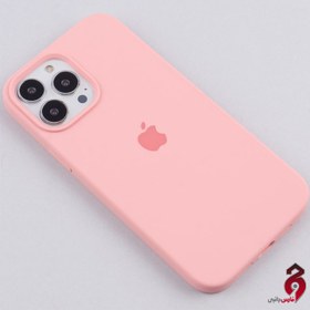 تصویر قاب سیلیکونی زیربسته آیفون iPhone 13 Pro Max صورتی 