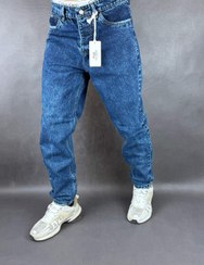 تصویر شلوار مام فیت مردانه | آبی تیره | 120 