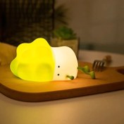 تصویر چراغ خواب رومیزی فانتزی سیلیکونی شارژی مدل K-1110 Funny Silicone Night Light Small Lying Vegetable LED K-1110