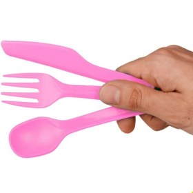 تصویر ست قاشق چنگال کارد لایف کمپ سایز کوچک کد 45802 