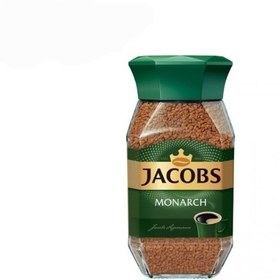 تصویر قهوه فوری مونارک 95 گرمی جاکوبز ساخت روسیه Jacobs Monarch Instant Coffee 95g