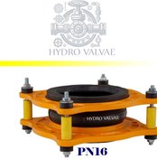 تصویر لرزه گیر لاستیکی مهاردار زرد PN16 ارتعاشات صنعتی ایران مخصوص آب سرد - 2 inch Iran Industrial Yellow Anchored Rubber Expansion Joint PN16 for Cold Water