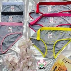 تصویر پک شورت نخ پنبه ای کش پهن زنانه | جین 6 و 12 عددی 