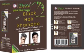 تصویر پک 10 عددی شامپو رنگ مو قهوه ای Dark Brown Hair Shampoo 