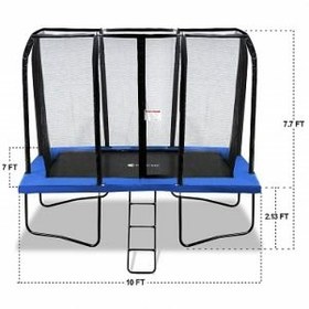 تصویر ترامپولین حفاظ دار مستطیلی حرفه ای Exacme کد ۵۵۱۱۰