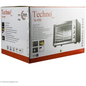 تصویر آون توستر تکنو مدل Te-456 ا Techno Te-456 Oven Toaster Techno Te-456 Oven Toaster