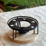 تصویر جا وارمر قوری فلزی و چوب کد ۱۱۵۰۳۹۶ 