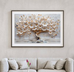 تصویر تابلو درخت پرشکوفه 