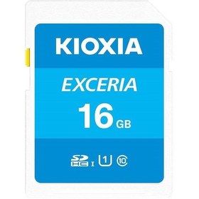 تصویر مموری کارت SDHC KIOXIA مدل EXCERIA مخصوص دوربین عکاسی - 64 Kioxia SD Memory