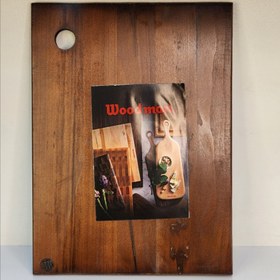 تصویر تخت گوشت چوبی بزرگ 