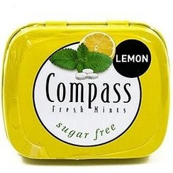 تصویر قرص خوش بو کننده دهان ۵۰ عددی کامپس با طعم لیمو نعنا 