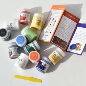 تصویر گواش 12 رنگ آریا 