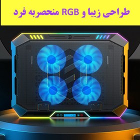 تصویر پایه خنک کننده لپ تاپ آیس کورل مدل k11 