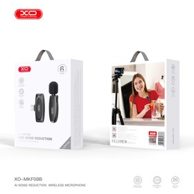 تصویر میکروفون یقه ای ایکس او لایتنینگ مدل MKF08B XO-MKF08B Wireless Microphone