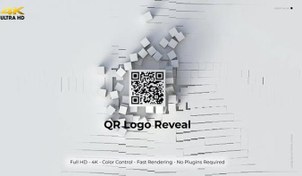 تصویر پروژه آماده افتر افکت نمایش بارکد QR code 