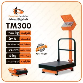 تصویر باسکول 300 کیلویی تاشو پیام توزین مدل TM300 