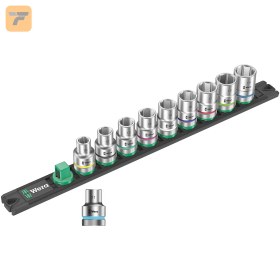 تصویر مجموعه 10 عددی بکس زایکلوپ ورا مدل 05005460001 سایز 1/2 اینچ Zyklop socket set