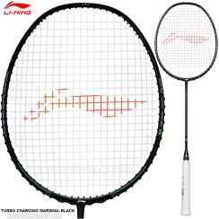تصویر راکت بدمینتون لی نینگ LI-NING TURBO CHARGING MARSHAL-BLACK 