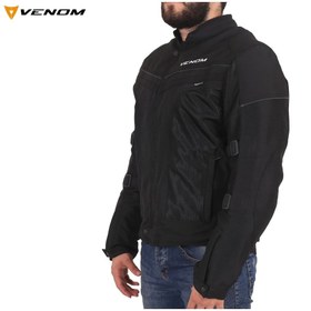 تصویر موتور پویا Pro V2 Cordura مشکی ونوم Venom 