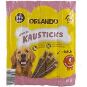 تصویر تشویقی مدادی سگ اورلاندو با طعم گوشت گاو یک عددی (بسته بندی جدید) Orlando, Dog Treat Sticks, Beef 1x11g