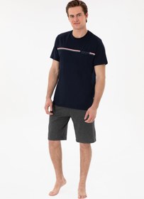 تصویر ست پیژامه راسته مردانه | یو اس پولو U.S. Polo Assn. 1158231 