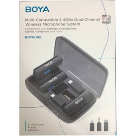 تصویر میکروفون بی‌سیم دو کاناله لایتنینگ و تایپ سی بویا مدل BOYALINK ا Boya BOYA-WM3T2-D2 For lightning Wireless Microphone Boya BOYA-WM3T2-D2 For lightning Wireless Microphone