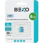 تصویر کارت حافظهBexo 8GB MicroSD Class10U1 80MBs 