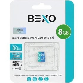 تصویر کارت حافظهBexo 8GB MicroSD Class10U1 80MBs 