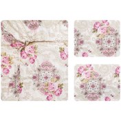 تصویر سرویس ملحفه آدنو مدل فرخنده کد CH90 دونفره 3تکه 