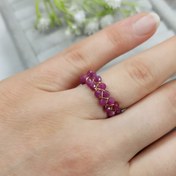 تصویر انگشتر یاقوت سرخ دست ساز 