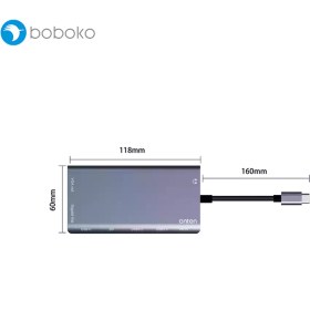 تصویر هاب اونتن 8 پورت Type-C مدل OTN-9591B 