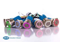 تصویر شستی استارت لحظه‌ای چراغ‌دار 